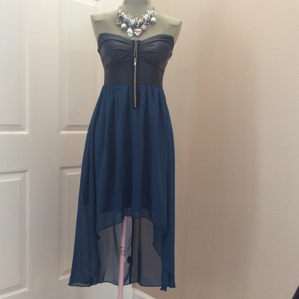 Hi-Lo Strapless Dress